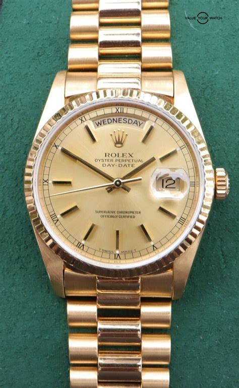 rolex jhon pderero|rolex president 18238 value.